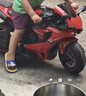贝趣儿童电动摩托车3-6岁7岁到16岁小孩超大机车10-12岁男女孩玩具车 豪华红【12V+手拧油门+灯轮+音乐 2-9岁可坐人生日六一儿童节礼物 实拍图
