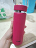虎牌（TIGER）梦重力轻量便携不锈钢保温保冷水杯MMP-B30C-RP浆果红300ml 实拍图