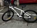 喜德盛山地自行车黑客380避震前叉21速禧玛诺变速X6铝合金车架通勤代步 白/黑色（25款） 15.5寸（建议身高150-165cm） 实拍图