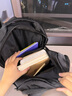 爱迪生发明家高中生书包初中大学生大容量防泼水双肩包旅行背包 2551-1 黑色 实拍图