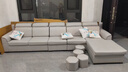 创繁现代可拆洗布艺沙发简约客厅小户型免洗科技布沙发组合家具 五人位+左右互换贵妃+茶几电视柜 乳胶+海绵座包/科技布 实拍图