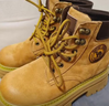 骆驼（CAMEL）大黄靴女时髦擦色粗跟户外工装马丁靴 L24W076611 土黄(5孔) 38 实拍图