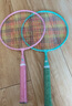 361°儿童羽毛球拍户外运动亲子玩具儿童节生日礼物男女孩2拍+3球 绿色 实拍图