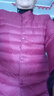 雅鹿羽绒服女轻薄短上衣2025秋冬季新款女士轻便外穿内胆保暖羽绒外套 酒红色 XL 【推荐115-125斤】 实拍图