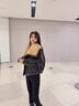 粟茝皮毛一体外套女真皮皮大衣羽绒服短款2025冬季新款进口绵羊皮鹅绒 棕栗色 S 晒单实拍图