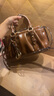 CHARLES&KEITH25冬新品褶皱包挂手提小方包波士顿包CK2-30671820 Chocolate巧克力色 S 实拍图