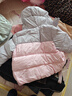 巴拉巴拉童装婴儿羽绒服男童女童宝宝外套冬季儿童上衣萌 梦幻粉60356 100 充绒量59g 实拍图