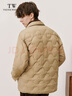 Teenie Weenie小熊男装羽绒服冬季衬衫式羽绒服保暖外套外套男 卡其色 M (170) 实拍图