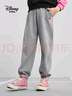 迪士尼（DISNEY）童装儿童女童针织运动长裤耐磨舒弹宽松甜裤子秋冬DB431ME19灰140 实拍图