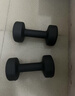 Keep彩色浸塑哑铃男士健身家用器械肌肉塑形墨灰色 5kg*2 实拍图