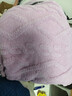 洁丽雅（Grace）3A抗菌塔芙绒毛毯加厚双面盖毯毯子午睡毯 莫奈紫 1.5*2M 实拍图