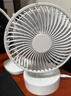Hulker 大扇面桌面小风扇USB可充电台式办公室学生宿舍床头大风力便携电风扇 升级七叶羽静音风扇 【折叠款】3600电池/带定时功能 实拍图