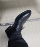 花花公子正装皮鞋男新款男士头层牛皮压花布洛克男鞋个性男鞋 黑色 38 实拍图