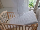 BANGLEDI宝宝床多功能婴儿床拼接实木无漆可移动摇摇床带护栏新生儿婴儿床 婴儿床+床品+棕垫（留言花色） 双层小床（105*60cm）0-8岁 实拍图