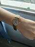 浪Longines琴瑞士手表女表优雅嘉岚超薄石英时尚休闲商务女表防水 罗马-金色白面 实拍图