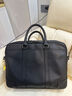 罗梅达尔（Rommedal）轻奢商务公文包男高端男士牛皮商务手提包真皮大容量多功能电脑包 黑色小号（黑线）长38*高28*厚9cm 头层牛皮 实拍图