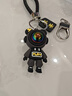 高档太空人钥匙链情侣卡通可爱高级汽车钥匙扣男生钥匙圈精致礼品 【黑】太空人+编织绳+平安牌 实拍图