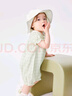 巴拉巴拉宝宝连体衣婴儿哈衣爬服女童夏装甜美时尚新颖精致气质萌 白绿色调00414 90cm 实拍图