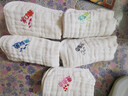 洁丽雅（Grace）A类纯棉6层纱布口水巾5条装婴儿小毛巾方巾宝宝精梳棉手绢手帕 实拍图