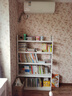 唐辑书架书柜 学生家用落地置物架铁艺图书架子 白色五层100*30*160 实拍图