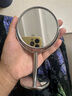 二次熊 ANIME BEAR化妆镜高清双面台式不锈钢放大镜梳妆镜 小镜子办公室寝室桌旋转 高清双面放大化妆镜【圆形】 实拍图