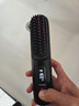 森系无线直发梳负离子不伤发无线便携防静电梳子卷发直发二合一充电迷你直发梳蓬松夹板神器 【极夜黑】15亿水润负离子不伤发 实拍图