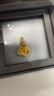 周大福玫瑰花足金黄金吊坠约4.6g EOF1083生日礼物 实拍图