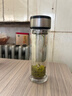 【⭐京东物流配送】高硼硅双层玻璃杯大容量泡茶杯水杯子茶水分离 【双层加厚】茶杯 350ml 1只 实拍图
