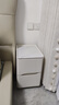 免安装床头柜全实木小型卧室落地款超窄皮质床边柜轻奢迷你储物柜 米白色 30cm宽x40cm深x49cm高 实拍图
