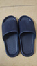 洁丽雅拖鞋男夏浴室洗澡防滑家居室内EVA大码男士凉拖鞋居家用夏季防臭 深蓝色 41-42 【标准码】 实拍图