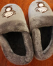 BAIHOU白猴保暖棉鞋情侣冬季家居室内包跟毛绒棉拖男 M-191灰色42-43 实拍图