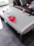 奥克斯取暖桌电热茶几长方形烤火桌家用新款带移动多功能餐桌烤火炉电暖炉升降烤火茶几电烤桌烤火电暖桌 基础款1.38m （脚轮+桌面升降）白色 电磁炉 烘衣 四脚发热+植绒防烫+智能声控+手机小程序 实拍图