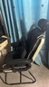 晨淘电脑椅弓形椅家用人体工学休闲电竞椅老板椅书桌办公椅可躺沙发椅 【乳胶款+头枕+脚踏】 黑色白边 实拍图