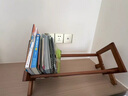 木马人桌面小型书架收纳置物架办公室桌上整理客厅餐桌台面多层摆放简约 【加厚加粗纯竹】原色52长 实拍图