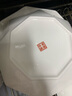 康琴（KANGQIN）白钻石金边家用盘子菜盘方形异形菜盘网红款整套陶瓷餐具餐盘碗盘 【描金】钻石八角鱼盘1个装 实拍图