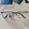 帕斯贝奇近视眼镜男纯钛超轻大脸眼镜架配度数变色散光蔡司旗下镜片眼睛框 大码-枪灰色 镜架+1.67防蓝光非球面镜片 实拍图