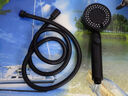 Rosecret【德国】增压淋浴花洒喷头全套强劲家用多功能洗澡手持莲蓬喷头 【幻夜黑】单喷头+1.5米防爆软管 硅胶出水孔密集大出水量畅享淋浴 实拍图