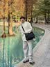 老人头男士斜挎包大容量单肩休闲轻便邮差包通勤挎包旅行包生日礼物 实拍图