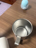 美厨（maxcook）316不锈钢水杯 双层泡茶杯口杯儿童学生带盖手柄400ml  MCB1112 实拍图