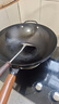 爱仕达（ASD） 炒锅精铁不易锈健康无涂层铁炒锅家用厨房炒菜锅 煤燃气明火通用 精铁炒锅丨带盖丨 34cm 实拍图