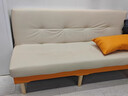 沙发小户型出租屋折叠两用沙发床客厅多功能新款公寓卧室小沙发 米白拼橙色【免洗猫爪皮】 单人位 1.2m 实拍图