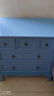 爱迪威五斗柜实木特价清仓卧室抽屉储物柜客厅收纳柜子家用五斗橱斗柜 60cm长3层灰蓝色-整体送货 整装 实拍图