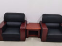 中伟办公沙发接待沙发商务沙发组合实木扶手 1+1+方几 晒单实拍图