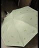 天堂 防紫外线晴雨伞三折 雨伞黑胶防晒太阳伞遮阳晴雨伞 鳄梨绿 实拍图