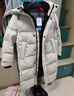 鸭鸭（YAYA）王一博同款极寒泡芙羽绒服女士长款过膝加厚户外情侣东北防寒外套 燕麦色 M /170 实拍图