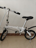 大行（DAHON） 412折叠自行车14英寸单速超轻迷你铝合金学生成人单车BYA412 白色 实拍图