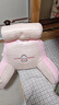 达克鸭床上靠枕床头靠垫软包大靠背垫椅子榻榻米沙发抱枕宿舍护腰枕 粉兔（透气亲肤面料） 含枕芯 宽70cm*含头枕高50cm（可拆洗，独立内胆） 实拍图