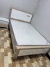 德满居 床 实木床 床现代简约 双人床白色北欧主卧轻奢全实木床婚床 静音床+护脊椰棕床垫（10cm)+1柜 1.35米*2.0米满铺床板 实拍图