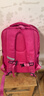 HAZZYS品牌哈吉斯童装男女童时尚格子双肩背包舒适反光学生书包 桃粉色 TU 实拍图