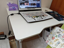 初学者  电脑桌台式家用电竞桌椅套装办公桌简约书桌游戏桌书房写字桌子 雪山白80*60-电竞纹路 实拍图